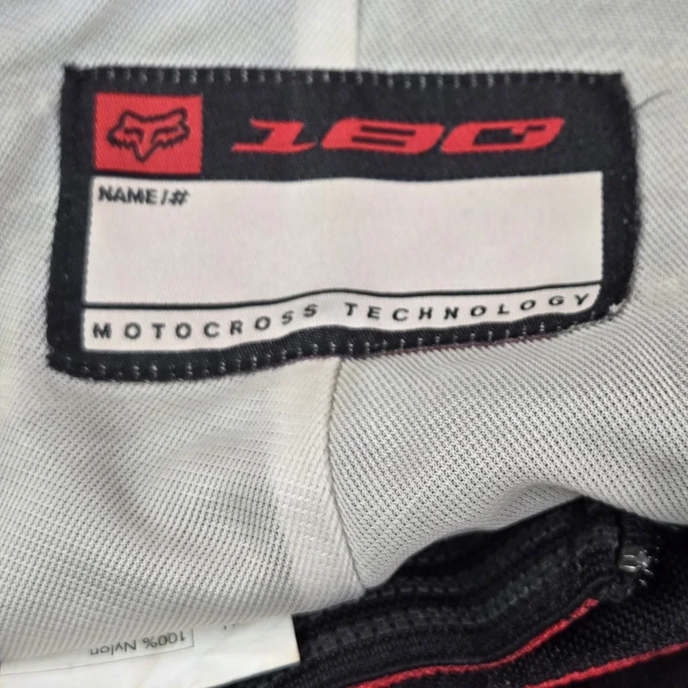Fox Racing Men Motocross Pants 32 Red 180 Dirt Bike Colorblock Logo Y2K READ